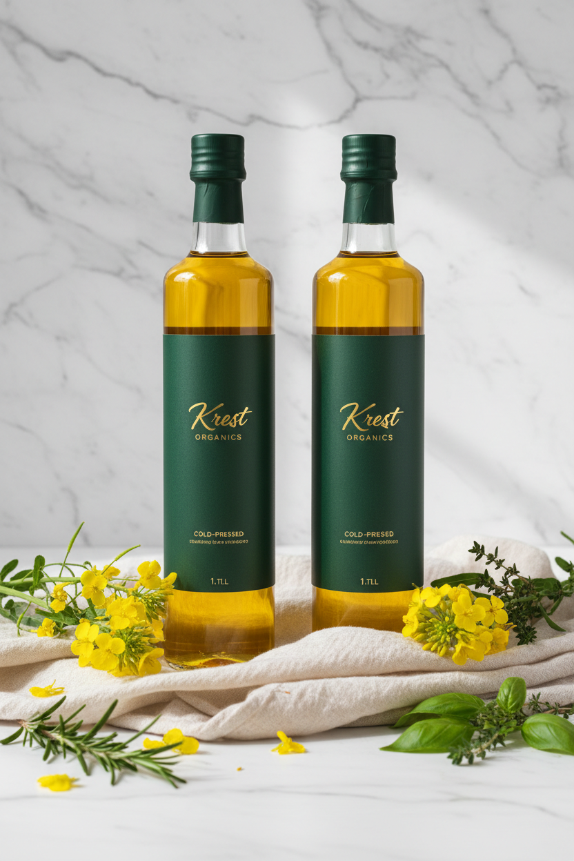 Krest Organics Family Pack 2x1 Litre Glass Bottles
